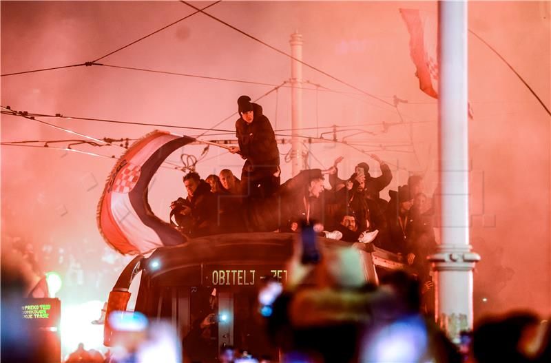 Doček brončane reprezentacije na Trgu bana Jelačića