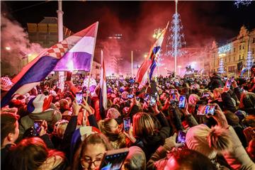 Doček brončane reprezentacije na Trgu bana Jelačića