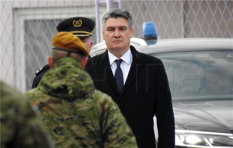 Milanović tells 7th Guards Brigade that Croatian Constitution is above all