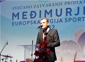 Spuštena zastava "Međimurje - Europska regija sporta 2022."