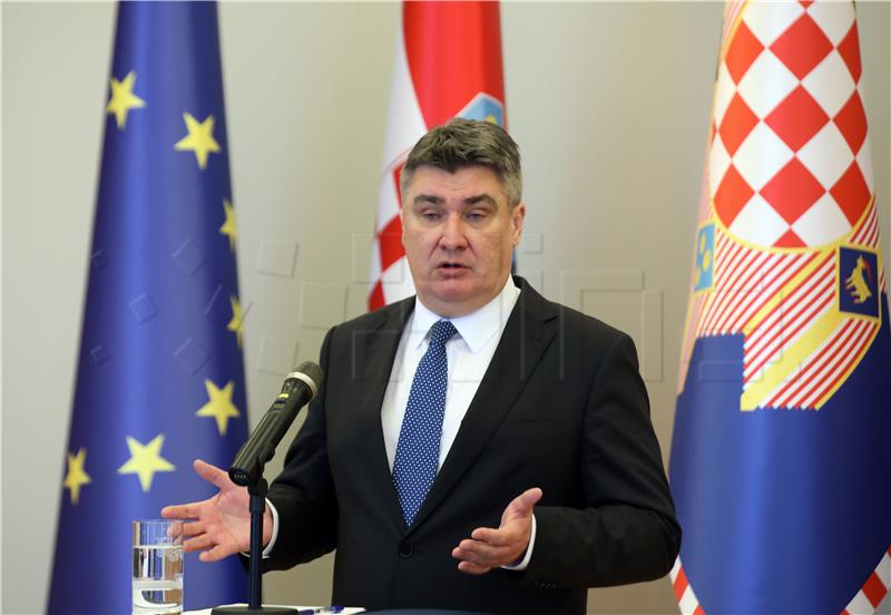 Konferencija za novinare predsjednika Milanovića