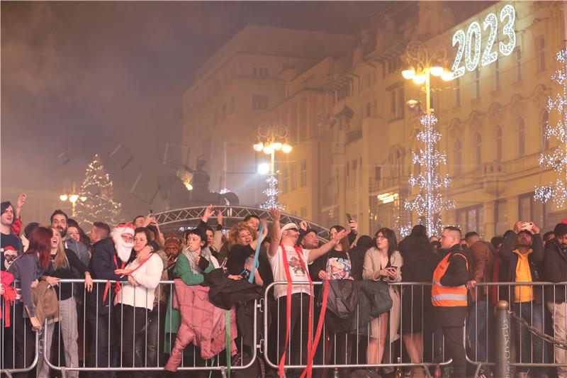 Doček Nove 2023. godine na Trgu bana Jelačića