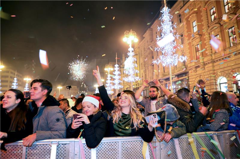 Doček Nove 2023. godine na Trgu bana Jelačića