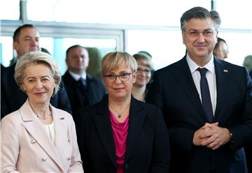 Plenković, von der Leyen i Pirc Musar susreli se na Bregani