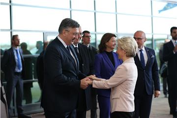 Plenković, von der Leyen i Pirc Musar susreli se na Bregani