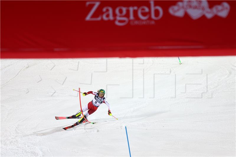 “Snow Queen Trophy“ 2023, Zagreb - slalom skijašica, 2. vožnja