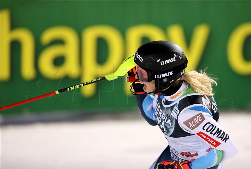 “Snow Queen Trophy“ 2023, Zagreb - slalom skijašica, 2. vožnja