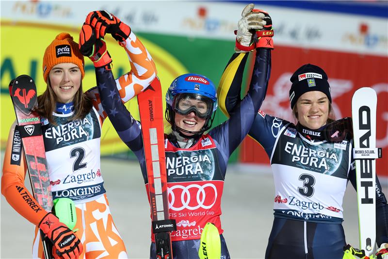 “Snow Queen Trophy“ 2023, Zagreb - slalom skijašica, 2. vožnja