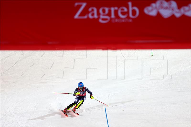 “Snow Queen Trophy“ 2023, Zagreb - slalom skijašica, 2. vožnja