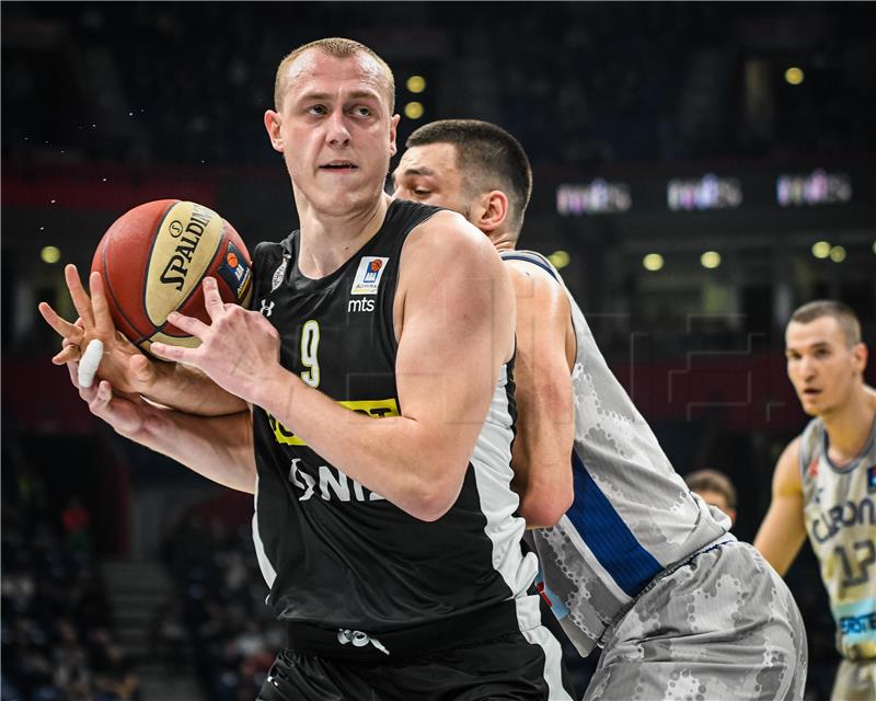 Utakmica ABA lige košarkaša Partizan - Cibona