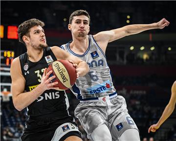 Utakmica ABA lige košarkaša Partizan - Cibona