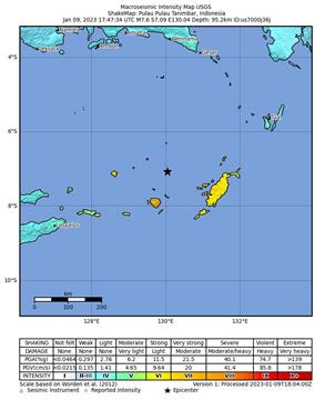 Potres magnitude 7,7 pogodio Indoneziju - EMSC