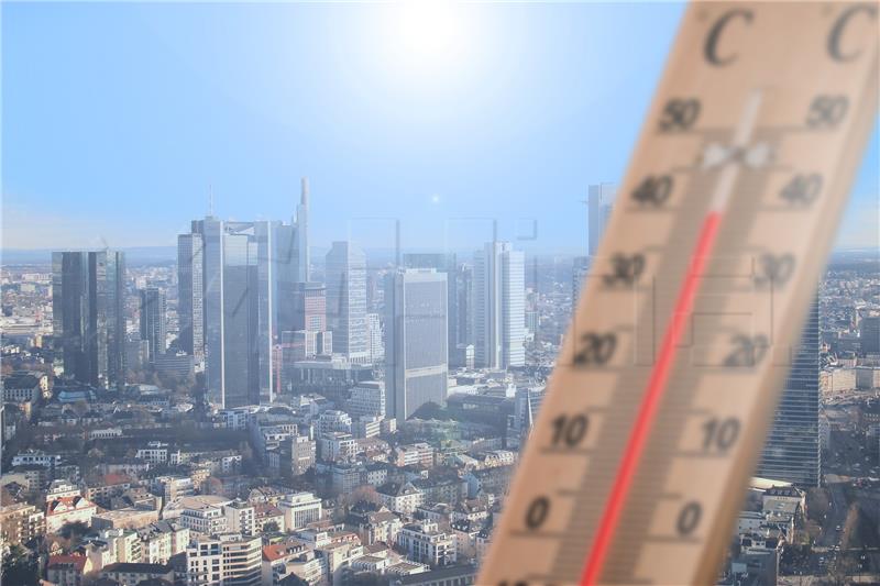 Temperatura vrućina Europa Frankfurt