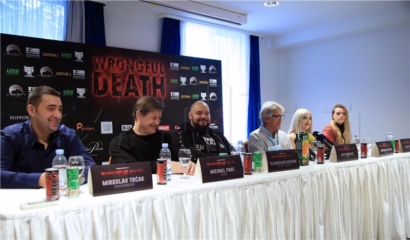 Konferencija za medije u povodu snimanja filma "Wrongful Death"