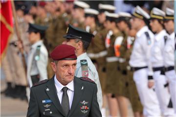 ISRAEL ARMY CHIEF OF STAFF EXCHANGE CEREMONY