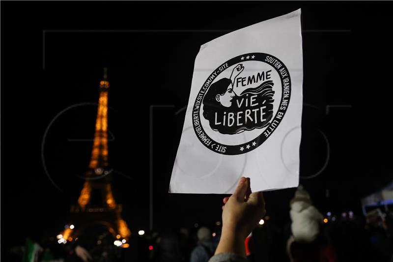 FRANCE IRAN PROTEST