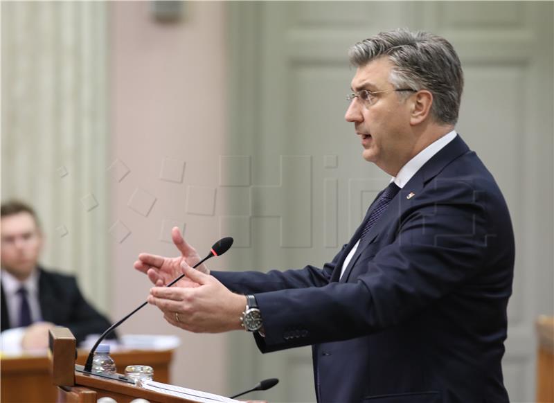 Sabor: Plenković podnosi izvješće o sastancima EU vijeća