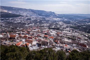 Susnježica u Splitu, snijeg u Dalmatinskoj zagori