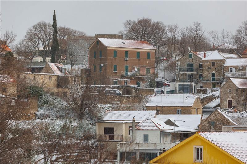 Snježni pokrivač na Klisu