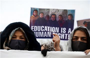 PAKISTAN AFGHANISTAN EDUCATION PROTEST