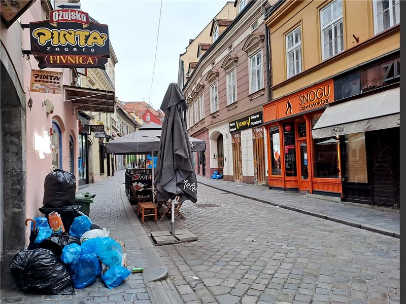 Smeće u centru Zagreba