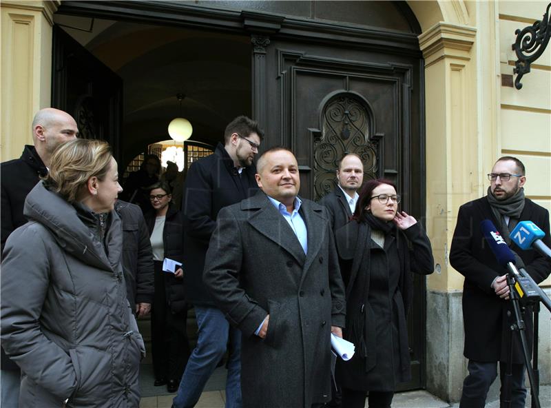 Konferencija za medije zagrebačke lijeve koalicije