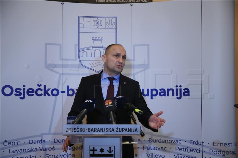 Anušić: Tramišak's replacement won't slow EU projects in Osijek-Baranja County