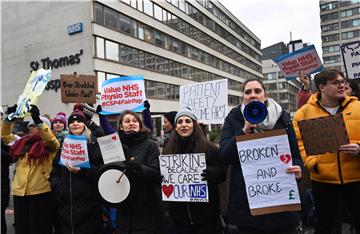 BRITAIN NHS PHYSIOTHERAPISTS STRIKE