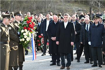 Obilježavanje 30. godišnjice vojne akcije Hrvatske vojske "Peruća"