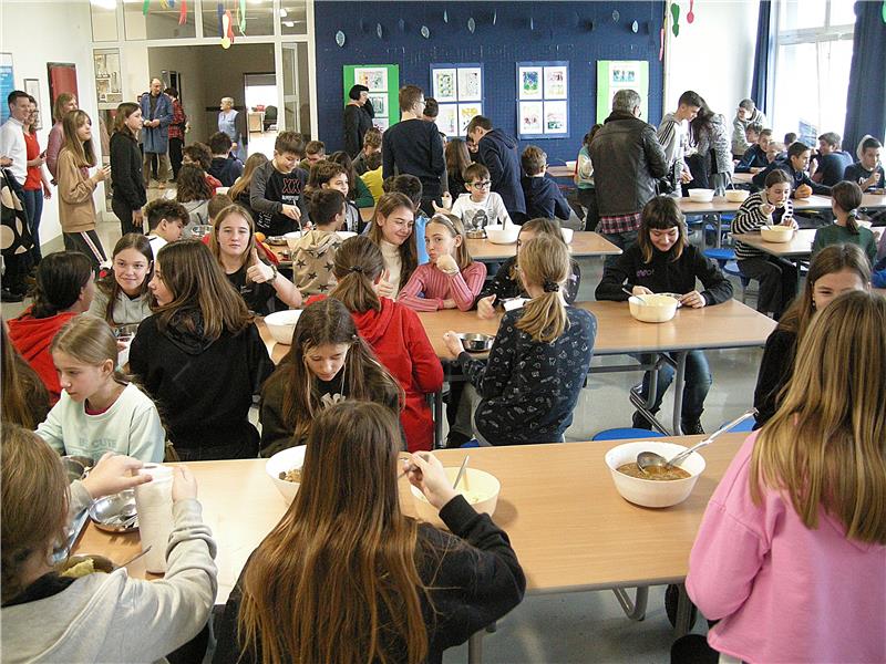 96% of primary school pupils in Croatia consumed 5m free meals in January