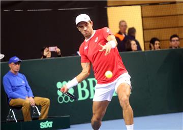 Davis Cup: Borna Ćorić - Dennis Novak