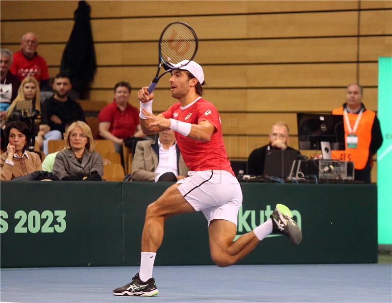 Davis Cup: Borna Ćorić - Dennis Novak