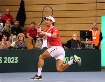 Davis Cup: Borna Ćorić - Dennis Novak