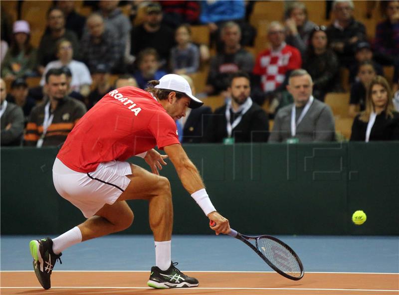 Davis Cup: Borna Ćorić - Dennis Novak