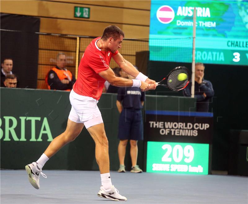 Davis Cup: Borna Gojo - Dominic Thiem