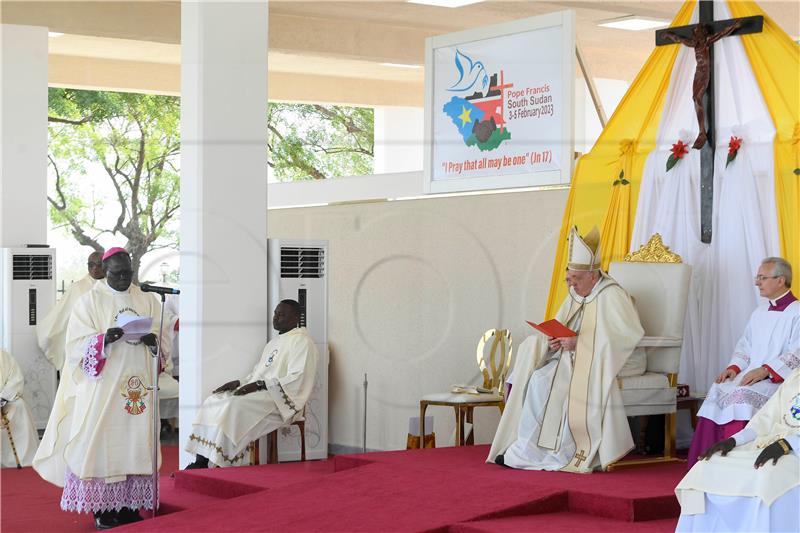 SOUTH SUDAN VATICAN POPE FRANCIS VISIT