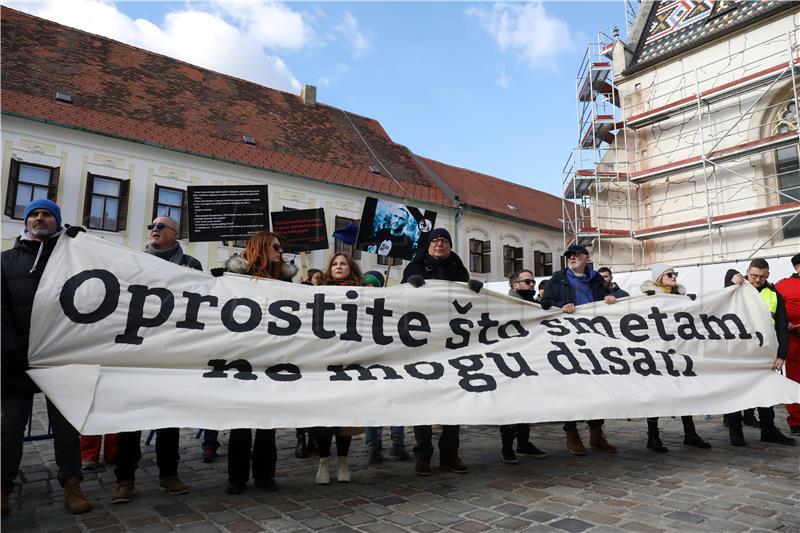 Prosvjed "Oprostite što smetam, ne mogu disati"