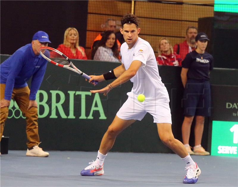 Davis Cup: Borna Ćorić - Dominic Thiem