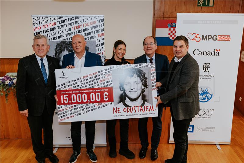 €15,000 raised in 23rd Terry Fox Run donated to Zagreb Children's Hospital