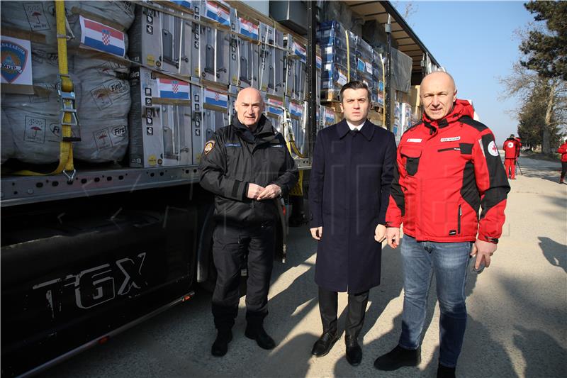 Croatia's 1st humanitarian convoy on way to quake-struck Turkey