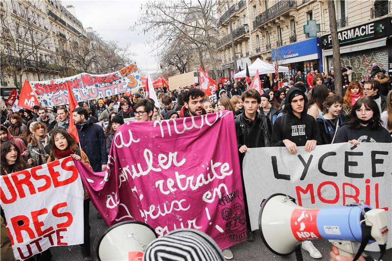 FRANCE PARIS PENSION DEMONSTRATION