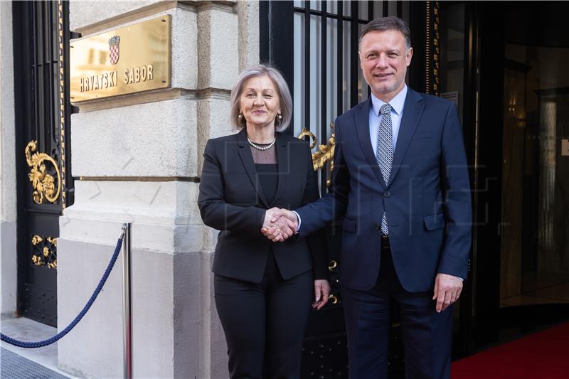 Jandroković and Krišto discuss bilateral relations, status of Croats