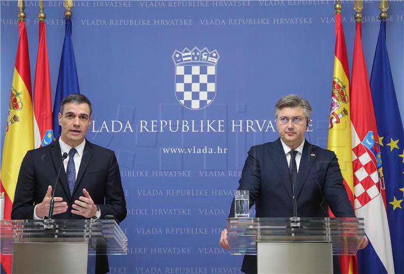 Spanish PM presents Madrid's EU presidency priorities in Zagreb