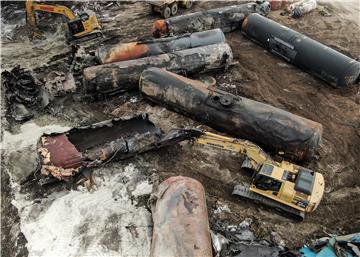 USA TRANSPORT OHIO TRAIN DERAILMENT