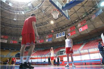 Trening hrvatske košarkaške reprezentacije