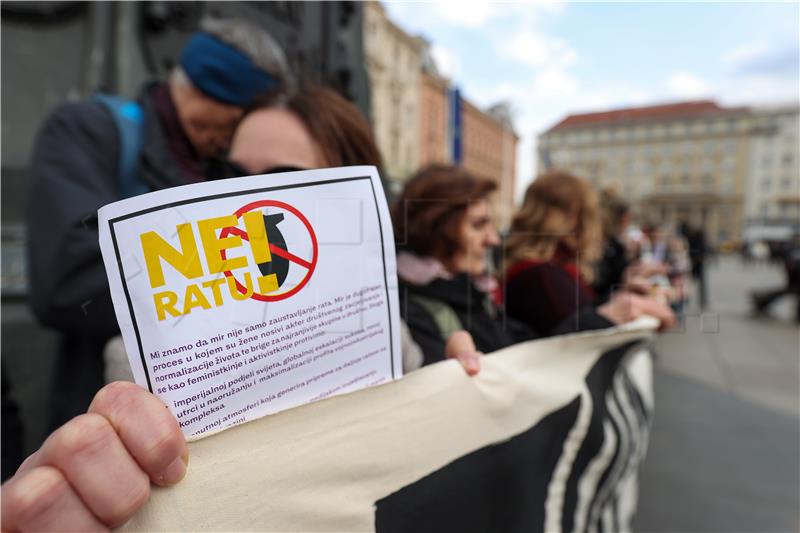 Anti-war protest held in Zagreb