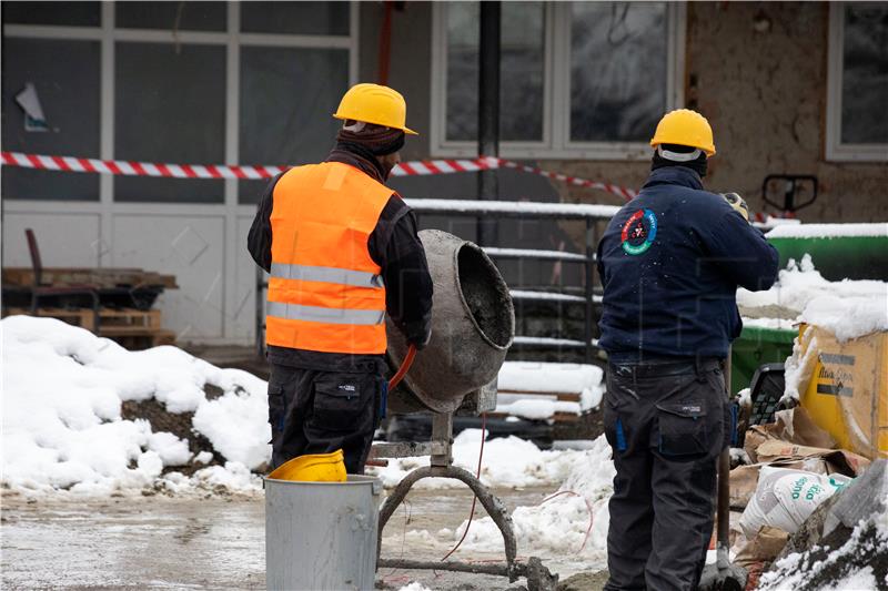 DZS: U prosincu lani građevinski radovi porasli za 8,7 posto