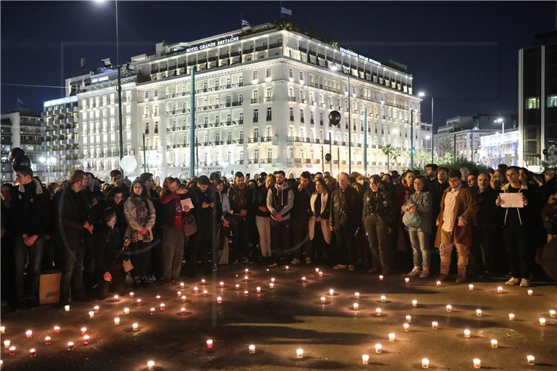 epaselect GREECE TRAIN CRASH PROTEST