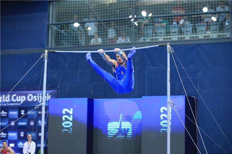 Gymnast Tin Srbić wins silver at Doha World Cup