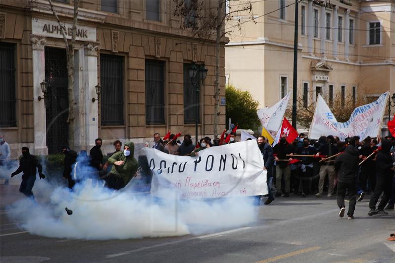 GREECE TRAIN CRASH PROTEST